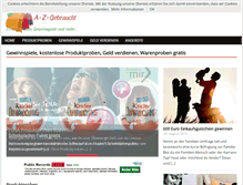 Tablet Screenshot of a-z-gebraucht.de